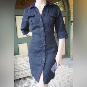 Banana Republic Linen Shirt Dress